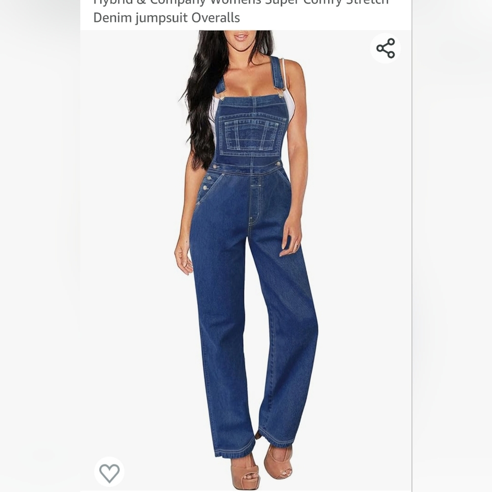 ⭐️ Denim wide leg overalls- EUC!